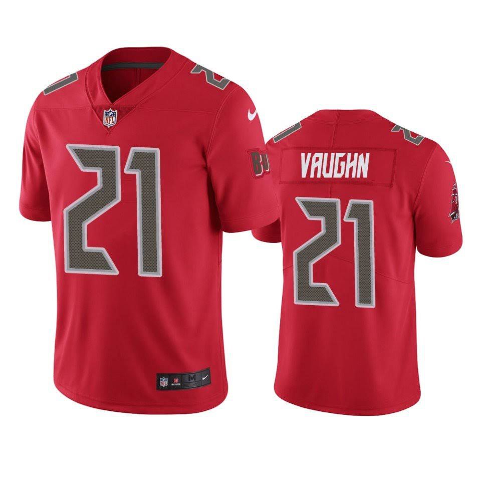 Men Tampa Bay Buccaneers 21 Ke Shawn Vaughn Nike Red Color Rush Limited NFL Jersey